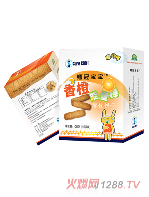 鱈冠香橙能量棒－磨牙棒