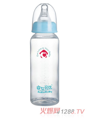 安心贝比标口直身奶瓶240ml