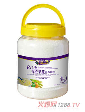 咿呀貝比香橙果蔬營(yíng)養米粉全段