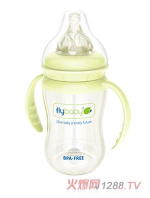 飞乐比宽口玻璃小奶瓶160ml