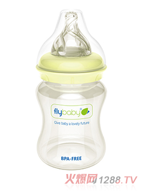 飞乐比宽口玻璃小奶瓶120ml
