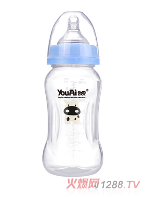 幼爱PP宽口优品奶瓶280ml