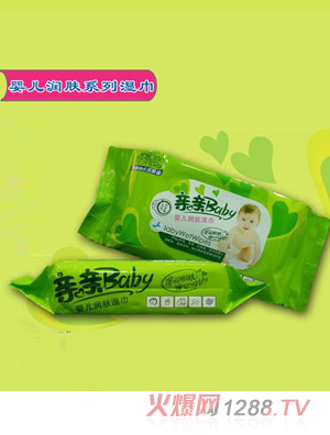 纤雨度婴儿润肤80片启封装湿巾