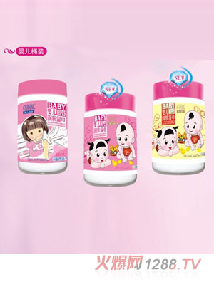 纤雨度婴儿湿巾桶装