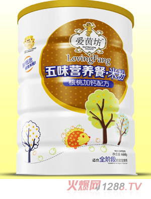 愛(ài)茵坊核桃加鈣五味營(yíng)養餐米粉鐵聽(tīng)