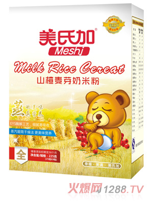 美氏加山楂麦芽奶米粉225g