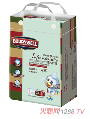 巴迪维尔婴儿清新透气超薄拉拉裤XL