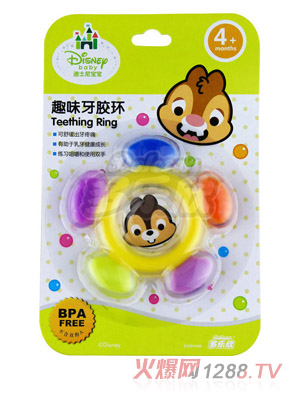 迪士尼宝宝迪士尼cuties趣味牙胶环