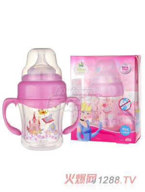 迪士尼宝宝防爆保护玻璃奶瓶120ml