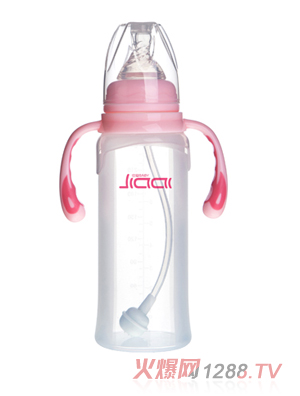佳爱自动标口硅胶奶瓶240ML