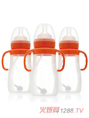 积高全硅胶奶瓶300ml