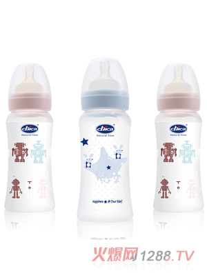 积高宽口径真乳实感PP奶瓶330ml