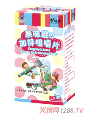 康博特钙加锌咀嚼片