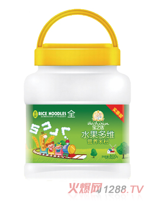 寶之選水果多維營(yíng)養米粉800g桶裝
