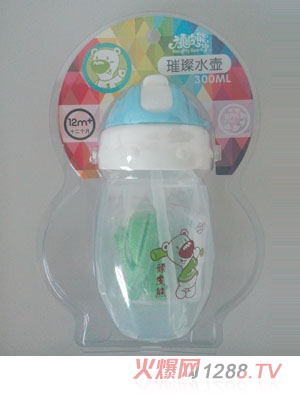 顽皮熊蓝色璀璨水壶300ml