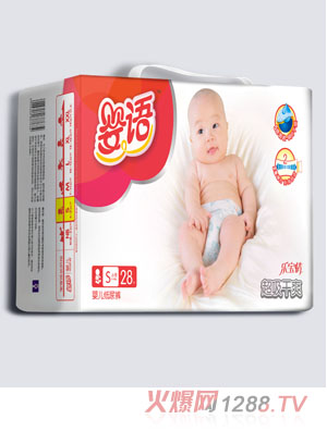 嬰語(yǔ)超吸干爽嬰兒紙尿褲S碼28片