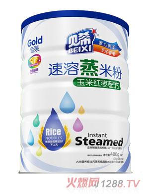 贝希玉米红枣速溶蒸米粉铁听