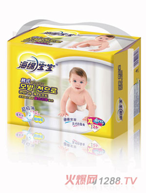 海绵宝宝韩式婴儿纸尿片XL加大码