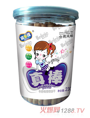 威樂(lè )佳牛奶味棒棒餅干
