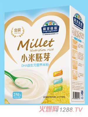 精灵蓓蓓DHA益生元小米胚芽营养米粉