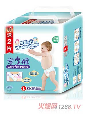 妙然宝贝学步裤L码