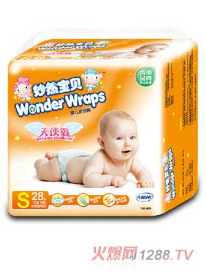 妙然宝贝天使翼婴儿纸尿裤S码