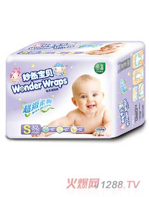 妙然宝贝超级柔爽纸尿裤S