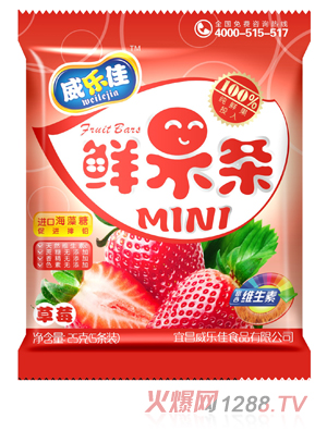 威乐佳鲜果条草莓味
