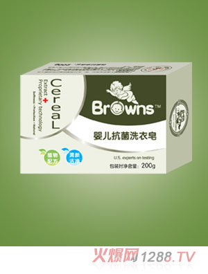 布朗天使婴儿抗菌洗衣皂200g