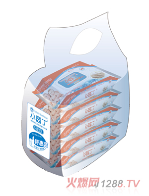 小园丁原生谷胚口手护肤湿巾30片