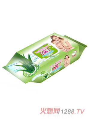 小园丁芦荟保湿润肤湿巾80片盖装