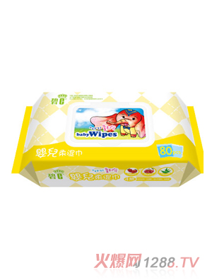 碧c80片盖装婴儿柔湿巾