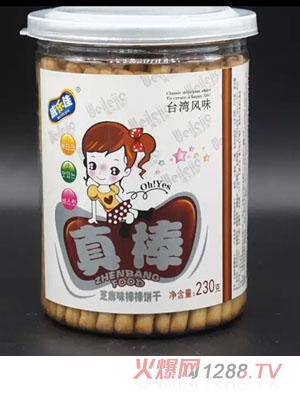 威樂(lè )佳芝麻味棒棒餅干