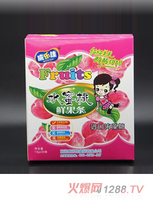 威樂(lè )佳水蜜桃水果條