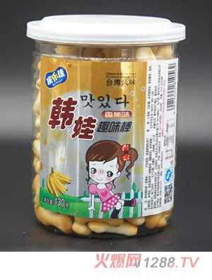 威樂(lè )佳韓娃香蕉味趣味棒