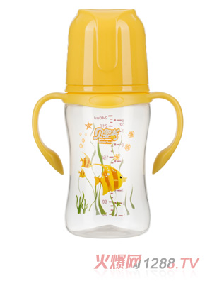 贝婴奇240ml宽口弧形PP奶瓶