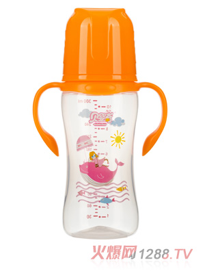 贝婴奇300ml宽口弧形PP奶瓶