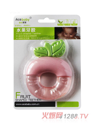 安心寶寶水果牙膠粉色
