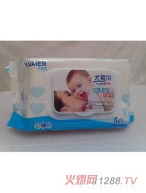 尤爱尔婴儿手口湿巾80片