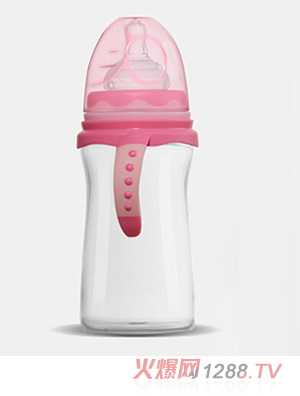 爱弗图西240MLPP宽口奶瓶（玫红）