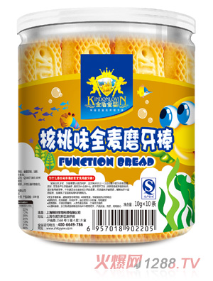 金盾爱婴核桃味全麦磨牙棒
