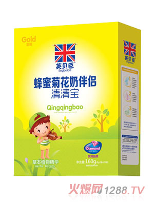 英贝臣清清宝盒装蜂蜜菊花奶伴侣