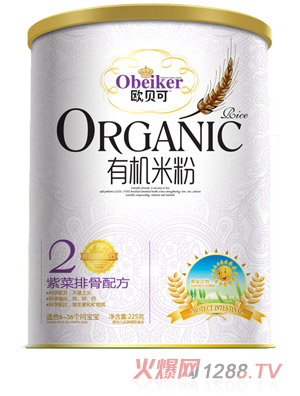 欧贝可紫菜排骨有机米粉听装