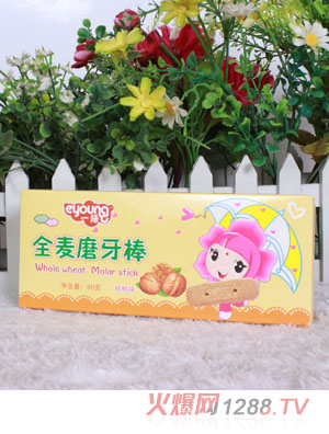 一扬核桃味全麦磨牙棒80克