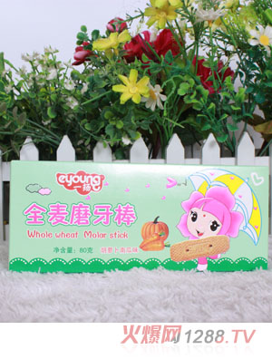 一扬胡萝卜南瓜味全麦磨牙棒80克