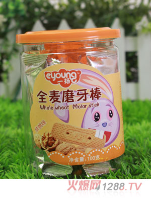 一扬核桃味全麦磨牙棒100克