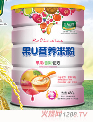 给力益生果U米粉（苹果雪梨铁桶）