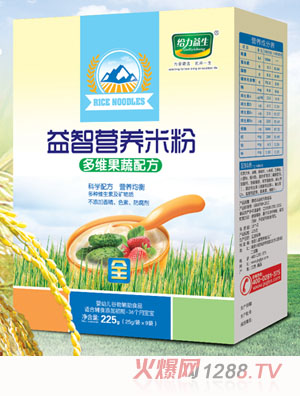 给力益生益智营养米粉（多维果蔬盒装）
