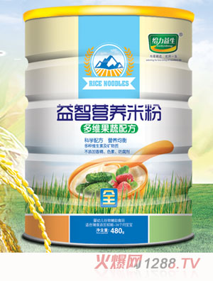 给力益生益智营养米粉（多维果蔬铁桶）