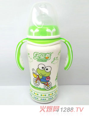 贝婴奇300ml陶瓷奶瓶（绿）